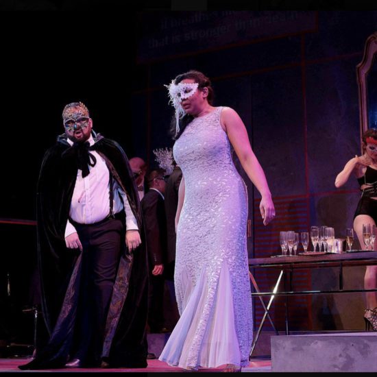 Kelly Griffin as Amelia in Verdi's "Un Ballo in Maschera" with Opera In The Heights.